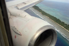 Flying in to Majuro